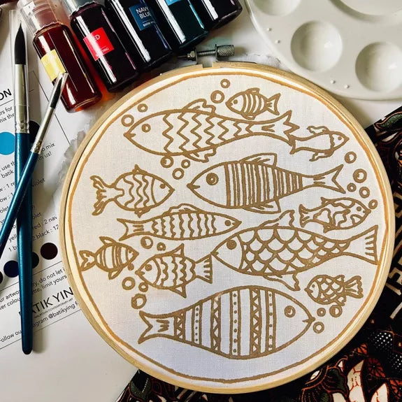Fishes of the Sea Batik Kit image 1