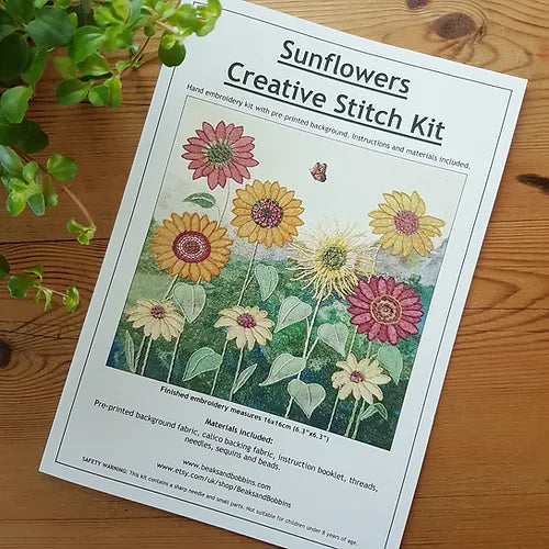 Sunflower Embroidery Kit image 3