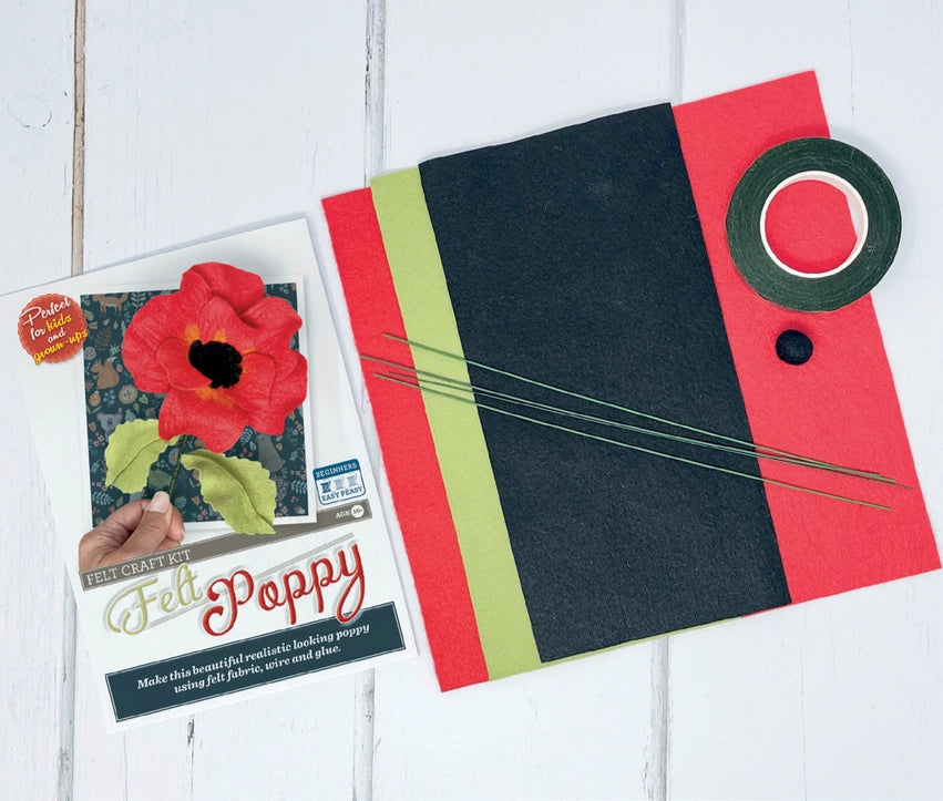Felt Flower Kit - Poppy image 2