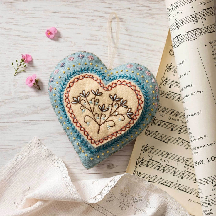 Heart Embroidered Felt Kit image 0