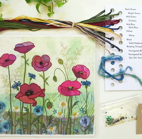 Poppy Meadow Embroidery Kit image 1