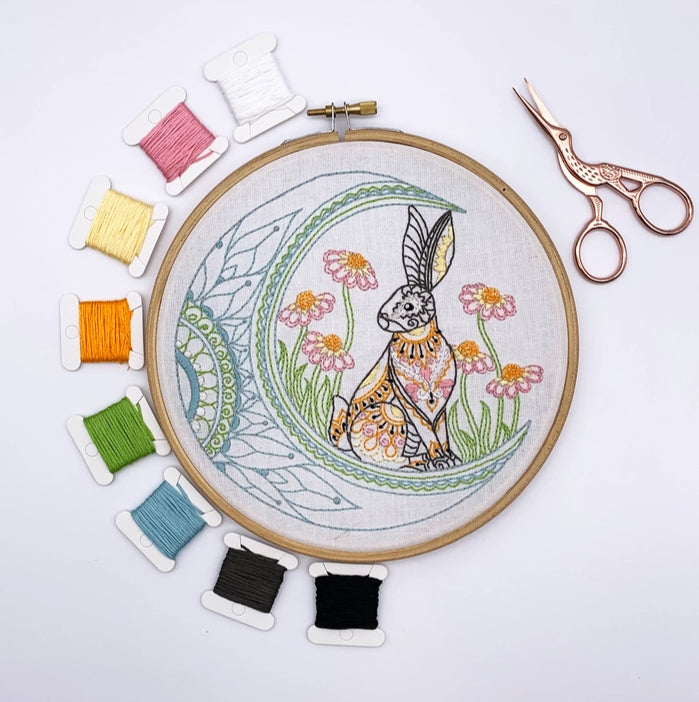 Celestial Hare Embroidery Kit image 3