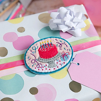 Happy Birthday  Felt Brooch Kit image 2