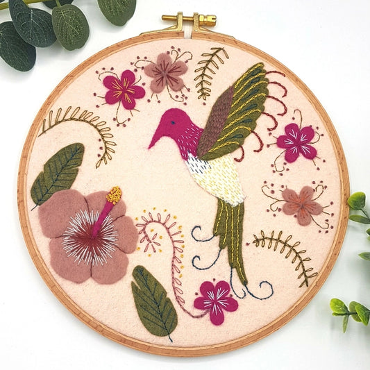 Hummingbird Felt Applique Kit image 0