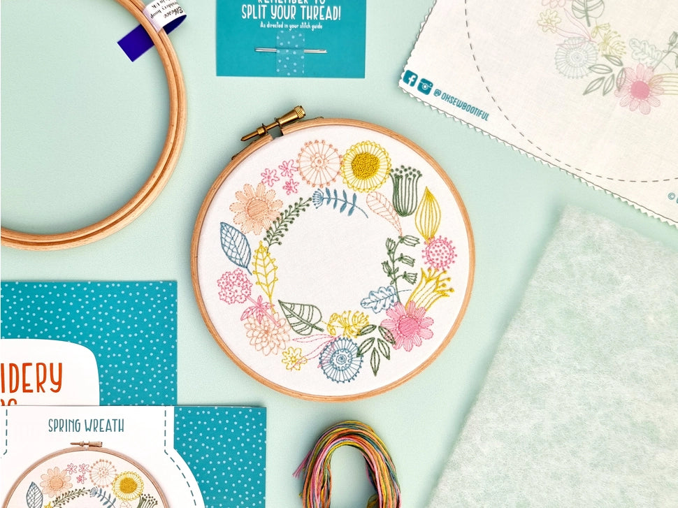 Spring Wreath Embroidery Kit image 2
