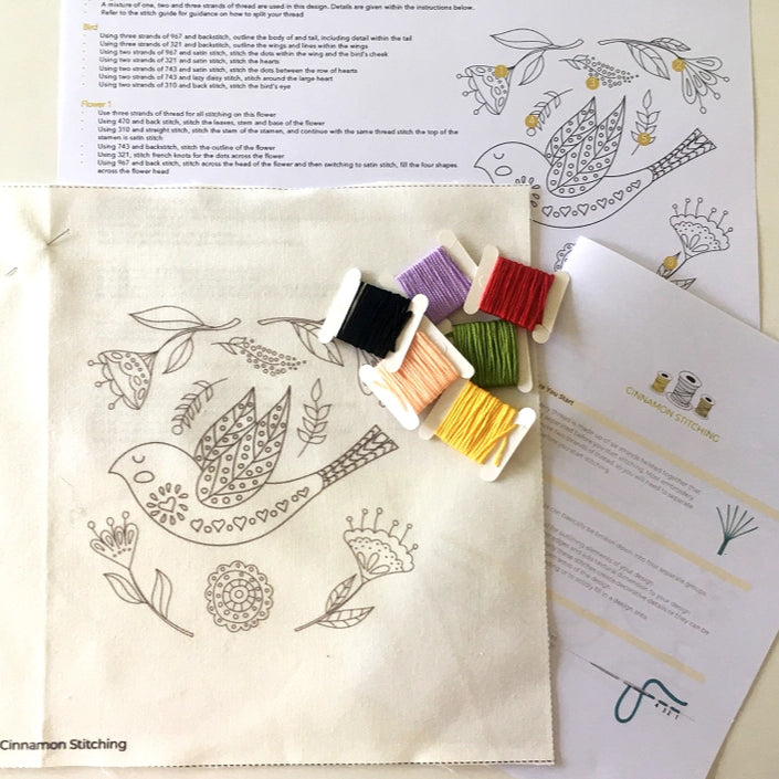 Folkbird Embroidery Kit image 1