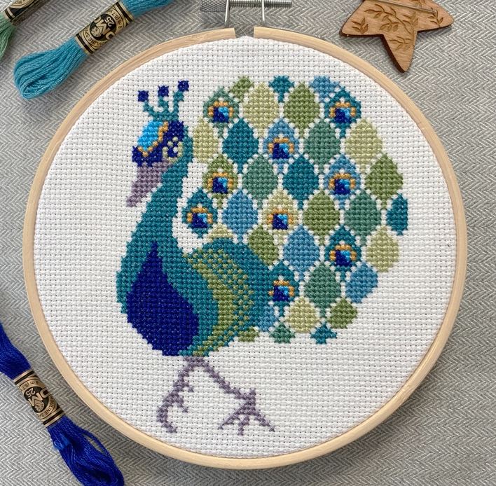 Peppa Peacock Cross Stitch Kit image 0