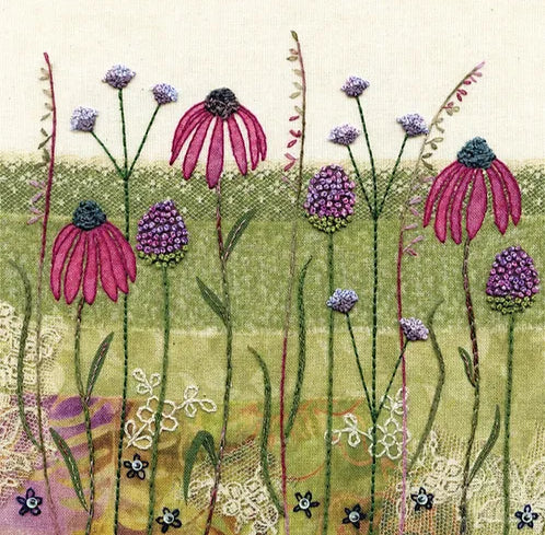 Echinaceas Hand Embroidery Kit image 0