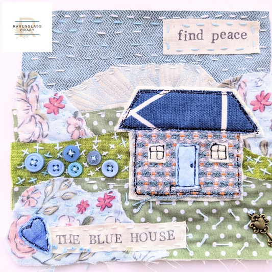 The Blue House Slow Stitch Kit image 0