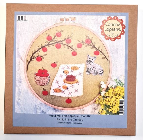 Picnic in The Orchard Felt Applique Hoop Kit image 2