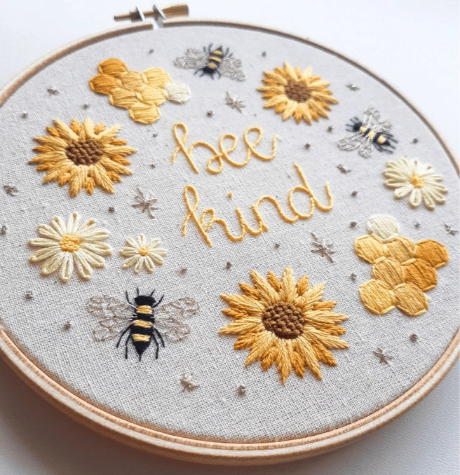 Bee Kind - Beginner Embroidery Kit image 1