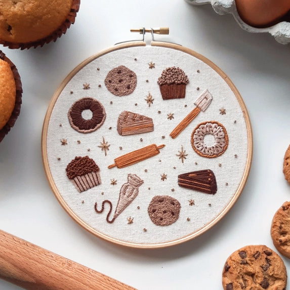 Bake It Easy - Beginner Embroidery Kit image 0