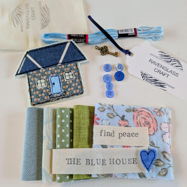 The Blue House Slow Stitch Kit image 1