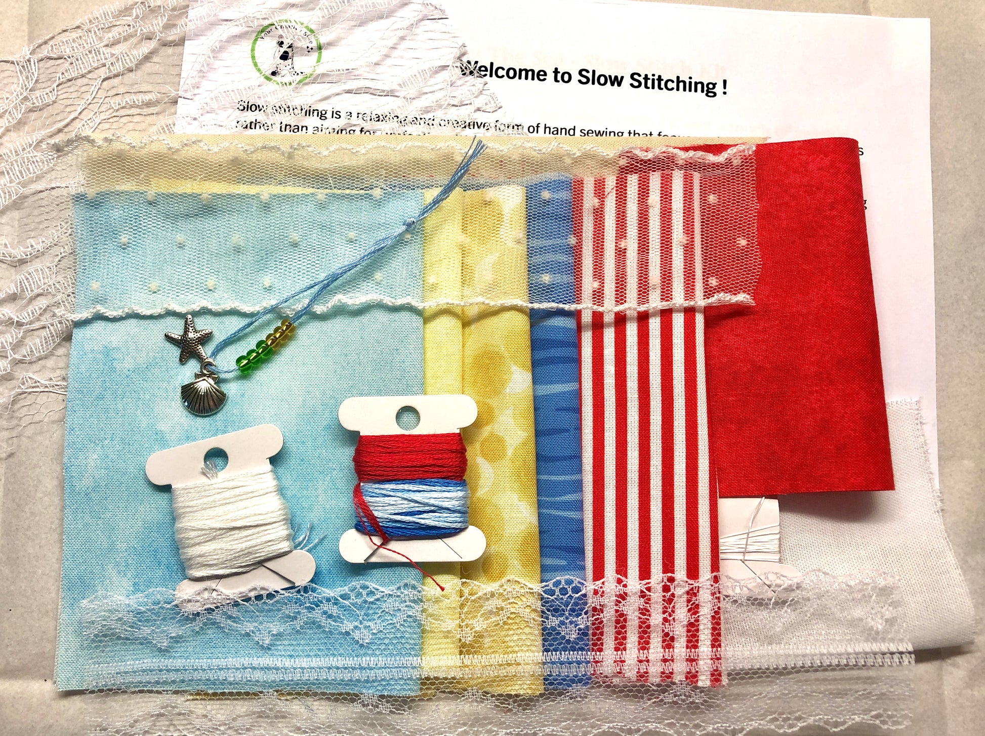 By the Sea - Slow Stitch Kit 