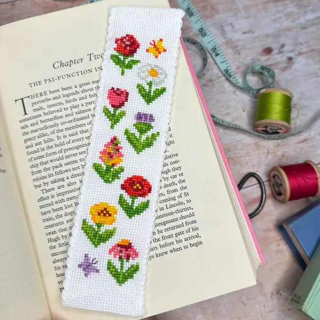 Cottage Garden Cross Stitch Bookmark Kit
