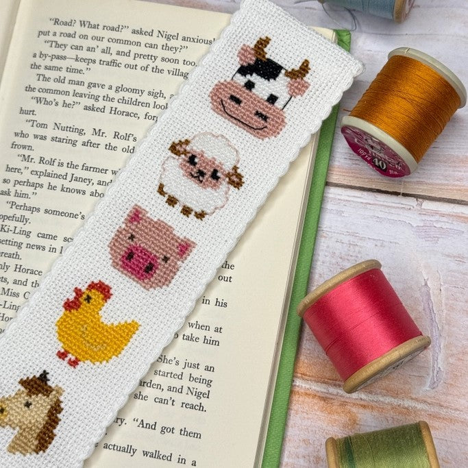 Farmyard Friends Cross Stitch Bookmark Kit