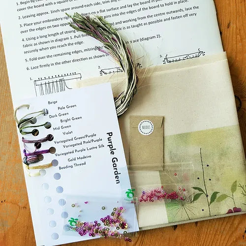 Purple Garden Embroidery Kit image 1