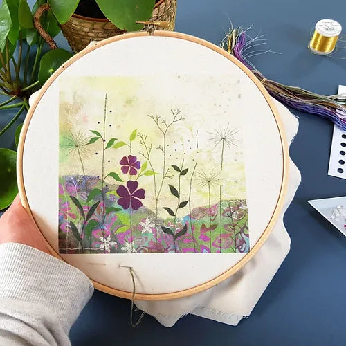 Purple Garden Embroidery Kit image 2