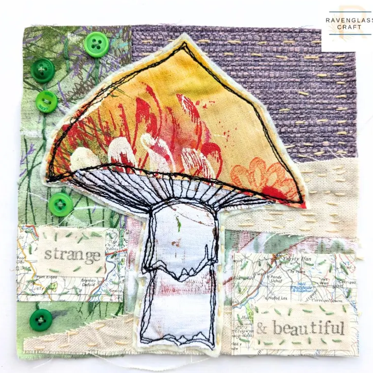 Toadstool Slow Stitch Kit