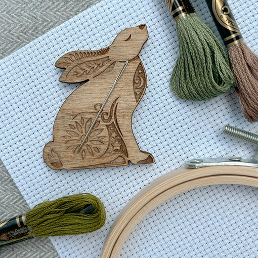 Stargazing Hare- Magnetic Needle Minder image 1