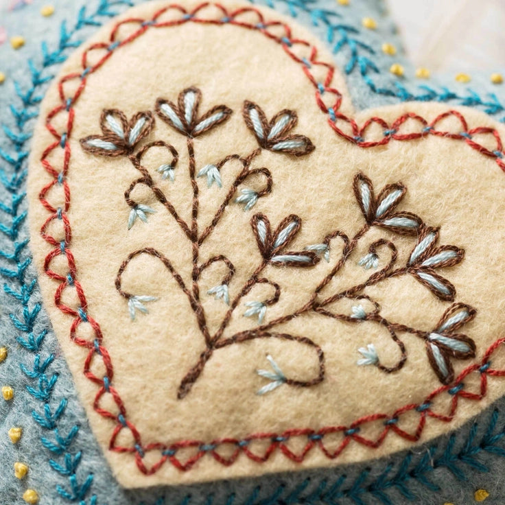 Heart Embroidered Felt Kit image 1