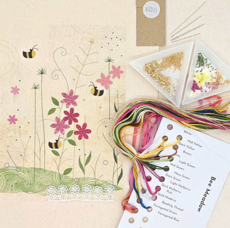 Bee Meadow Embroidery Kit image 2