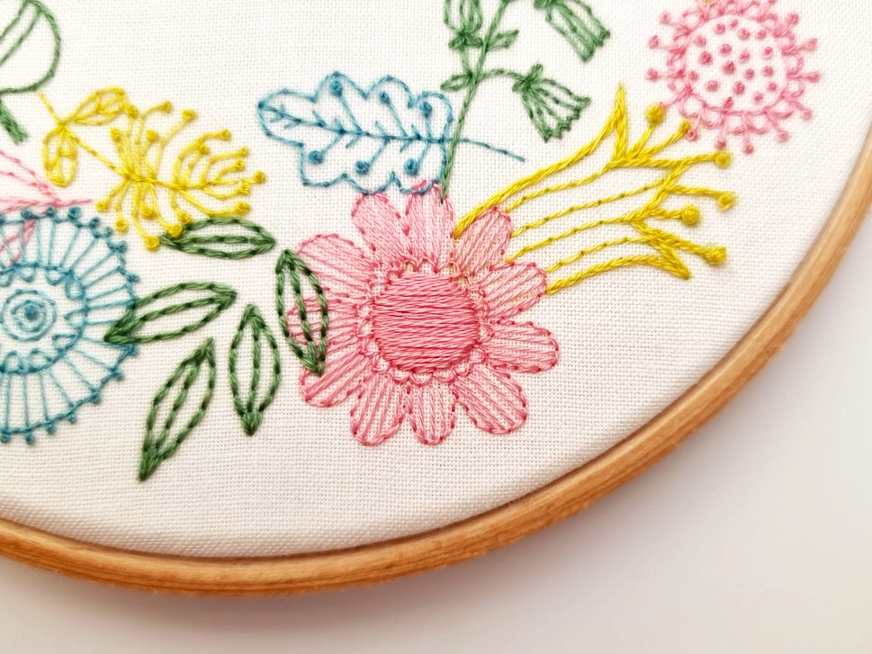 Spring Wreath Embroidery Kit image 1