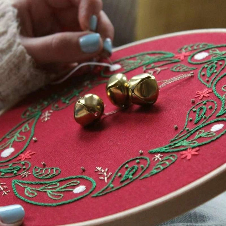 Christmas Bell Wreath Embroidery Kit image 2