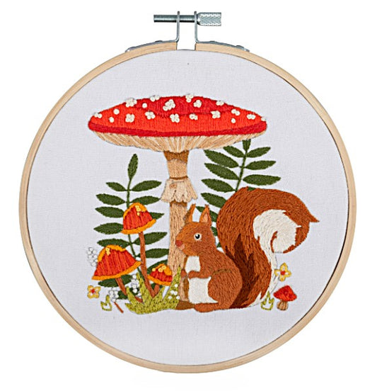 Squirrel Embroidery Kit image 0