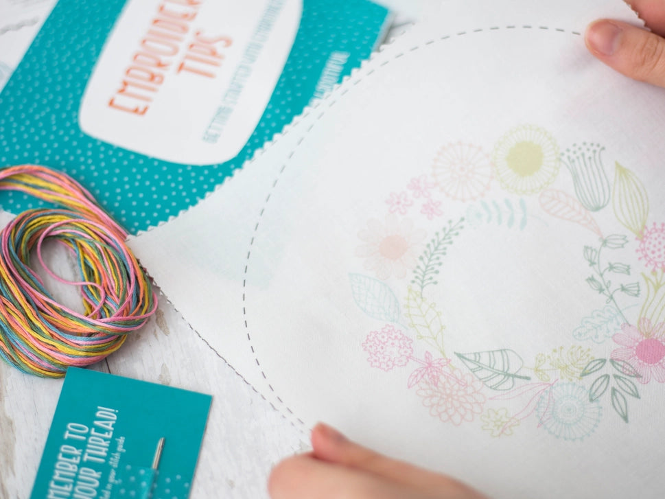 Spring Wreath Embroidery Kit image 3
