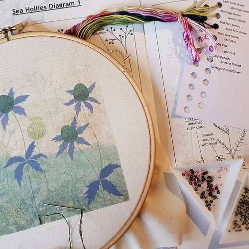 Sea Hollies Embroidery Kit image 1