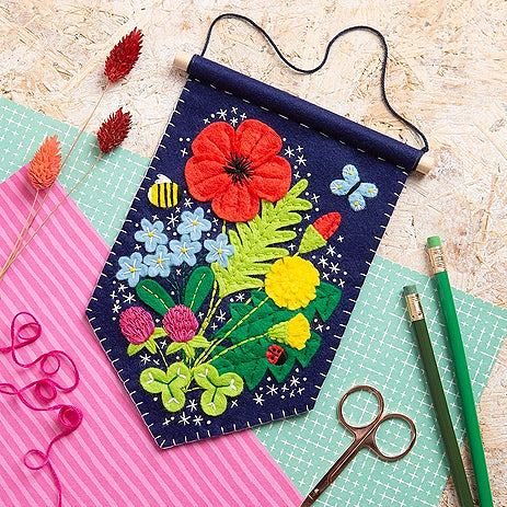 Wildflower Pennant Felt Kit image 0