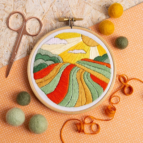 Harvest Time  Mini Embroidery Kit image 0